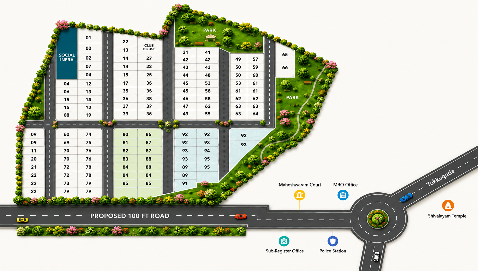 Highland layout master plan